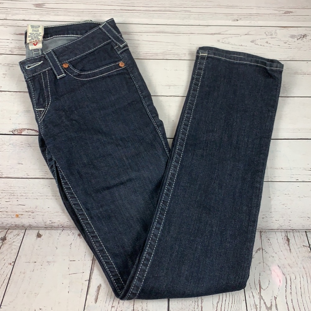 True religion straight leg dark wash jeans size 27 - Picture 12 of 15